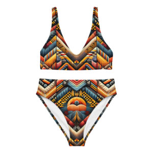 Sunset Afro High-Waisted Bikini